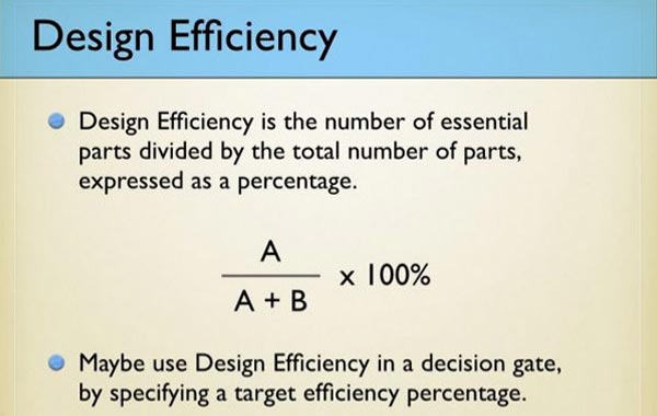 Efficiency driven design standardisation and realisation of Optimised cost
through Design to Cost Approach